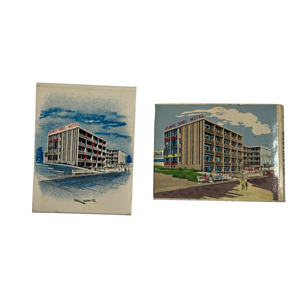 Atlantic Sands Motel Rehoboth Beach Delaware Vintage Matchbooks Lot of 2